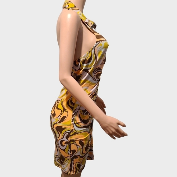 rue 21 Bodycon Button Down Ruched Sleeveless Dress with Collar Size Large - Picture 6 of 12